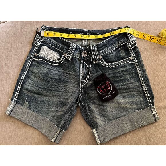 Cowgirl Tuff Crosses Shimmer Size 25 NWT - Picture 9 of 11